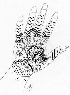 Mehendi zu Hause