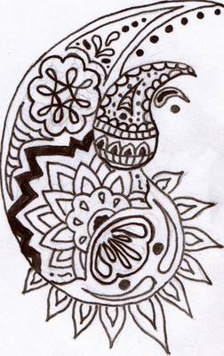 Mehendi zu Hause