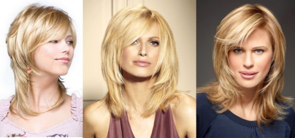 mittlere Haarlänge helle Frisuren