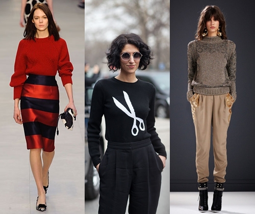 Modische Damen Pullover Herbst Winter 2015-2016: Foto der modischsten Strickpullover 2015