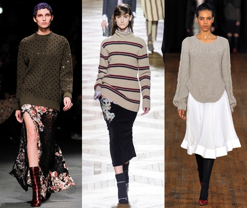 Modische Damen Pullover Herbst Winter 2015-2016: Foto der modischsten Strickpullover 2015