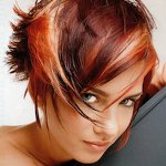 Modische Haarfarbe