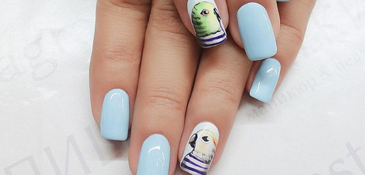 Nailart an einem Nagel - Herbsttrend 2016