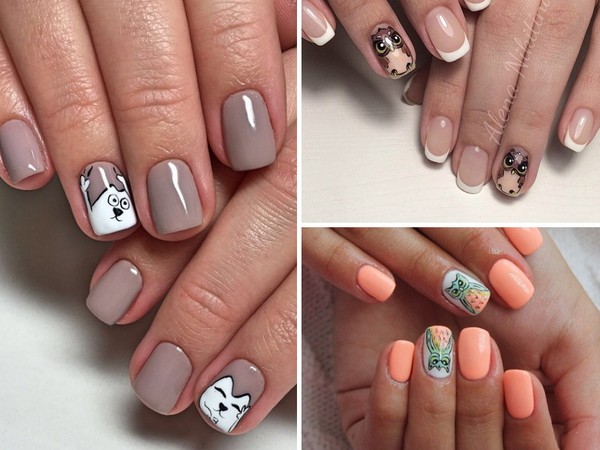 Nailart an einem Nagel - Herbsttrend 2016