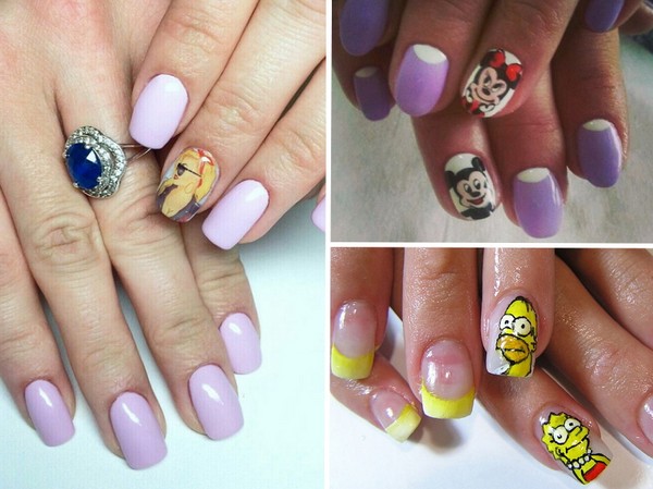 Nailart an einem Nagel - Herbsttrend 2016