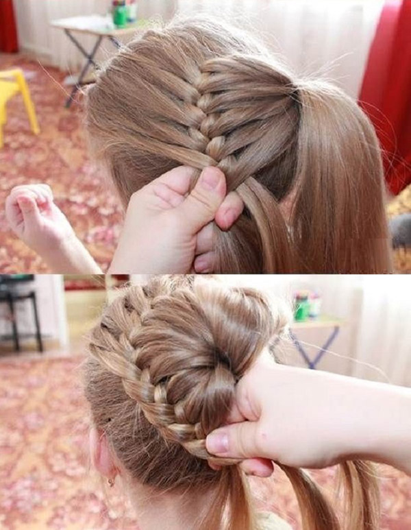 Frisuren für Mädchen mit eigenen Händen für das neue Jahr 2017 Hahn - Ideen für kurze, mittlere und lange Haare, Schritt-für-Schritt-Fotos und Videos