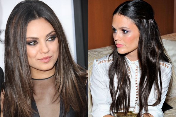 Frisuren auf dem Abschlussball: lange Haare