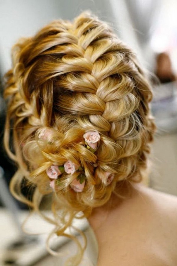 Braid Zopf auf mittlerer Haar mit einem Foto