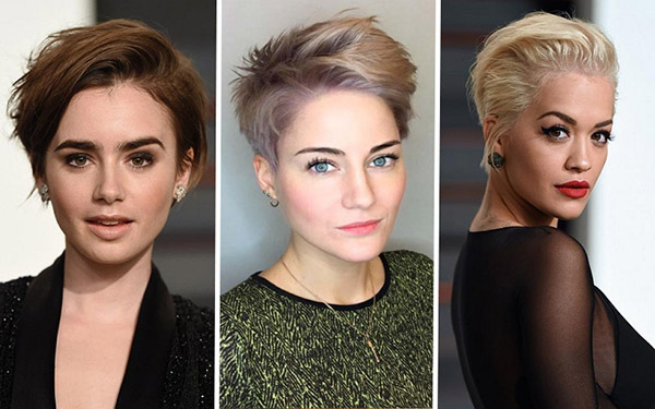 TOP-3 spektakuläre Frisuren für kurze Haare am 8. März