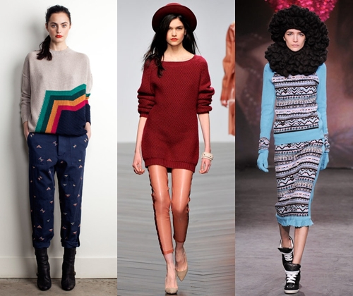 Strickwaren Winter 2014 - 2014: Trends und Fotos von modischen Klamotten aus Strick 2014