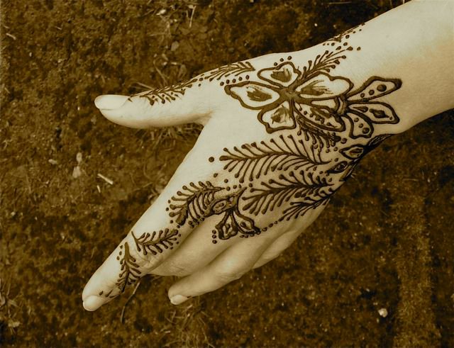 Tätowierendes Henna zu Hause