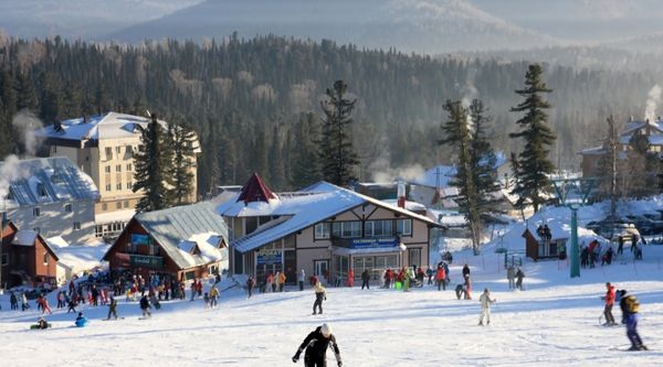 Bergskigebiete von Russland Shgheresh