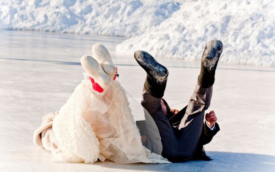 Ideen für ein Hochzeitsfotoshooting im Winter