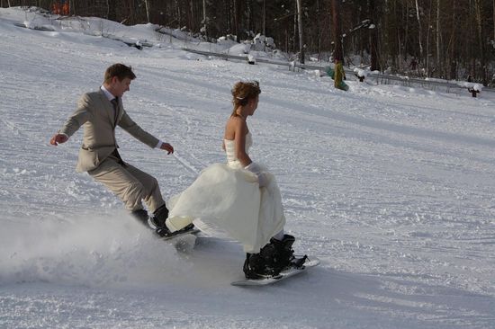 Ideen für ein Hochzeitsfotoshooting im Winter