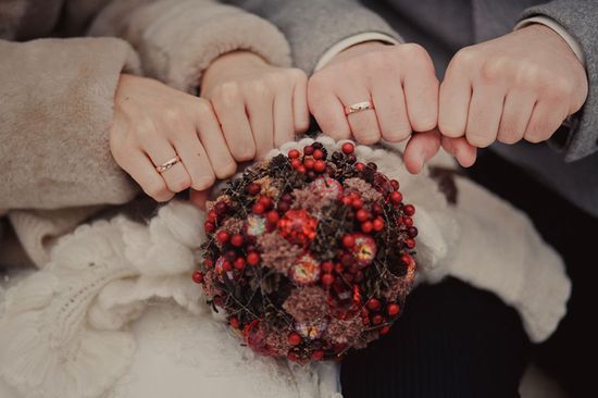 Ideen für ein Hochzeitsfotoshooting im Winter