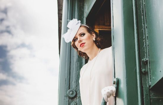 Hochzeitssession im Retro-Stil