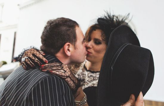 Hochzeitssession im Retro-Stil