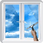 Wie man Fenster waschen?