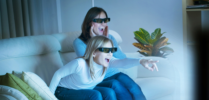 Wie man 3D im Fernsehen sieht