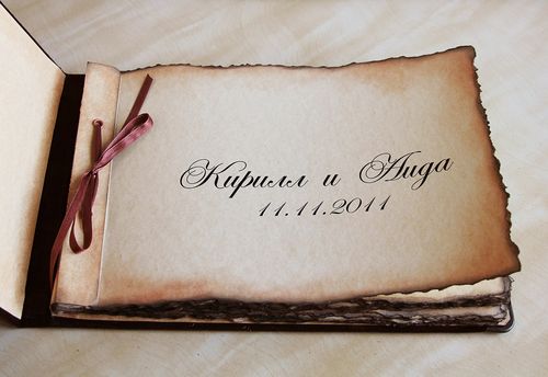 Das Buch der Wünsche für die Hochzeit mit ihren eigenen Händen