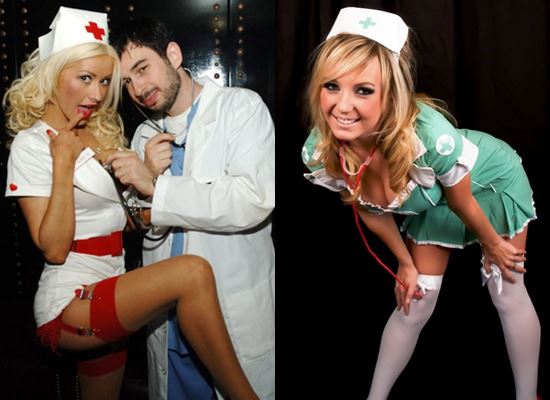 Krankenschwesterkostüm an Halloween mit Ihren eigenen Händen: Foto, wie man zeichnet