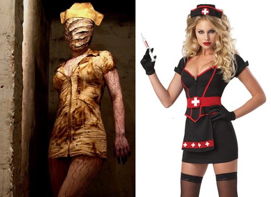 Krankenschwesterkostüm an Halloween mit Ihren eigenen Händen: Foto, wie man zeichnet
