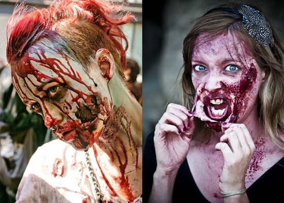 Zombie Makeover für Halloween: Foto, Video, wie man seine eigenen Hände macht