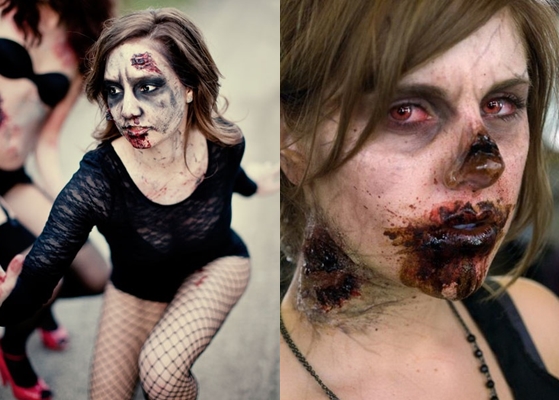 Zombie Makeover für Halloween: Foto, Video, wie man seine eigenen Hände macht