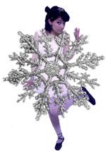 Neujahrs Schneeflocke Kostüm