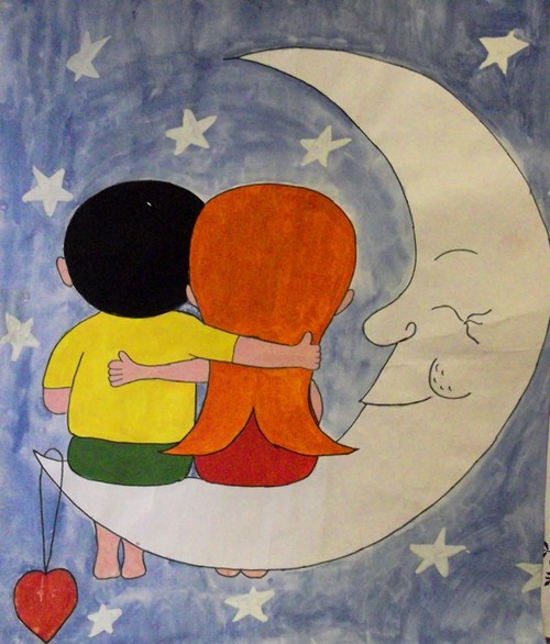 Plakat zum Valentinstag