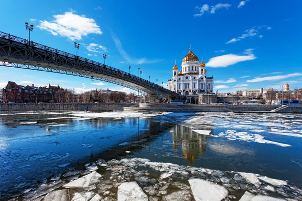 Das Wetter in Moskau im April 2017
