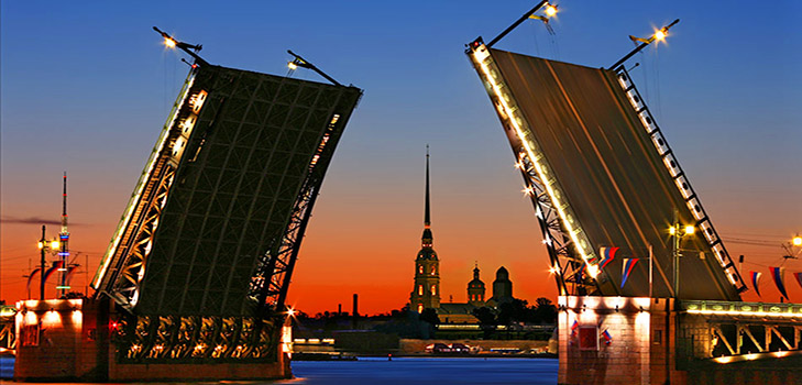 Welches Wetter wird in St. Petersburg im Juni 2016 erwartet?