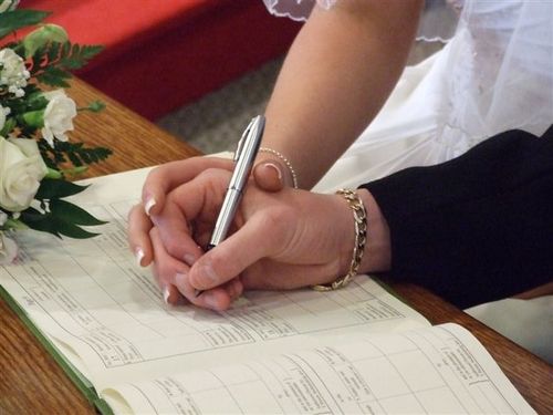 Registrierung der Ehe im Standesamt