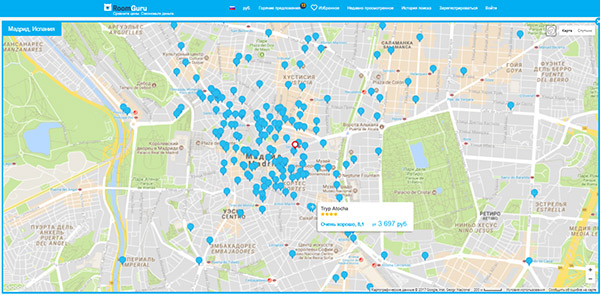 RoomGuru - ein nützlicher Fund für Reisende