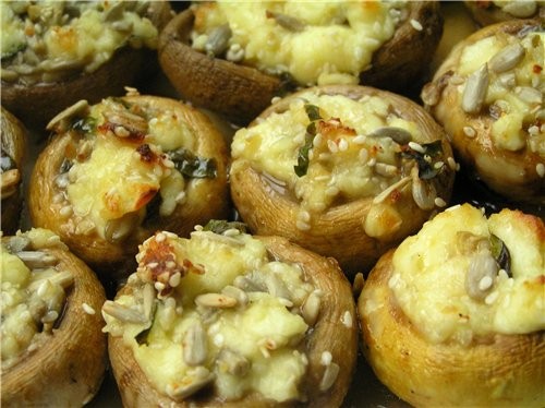 Sandwiches von Champignons
