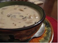Suppe mit Champignons 