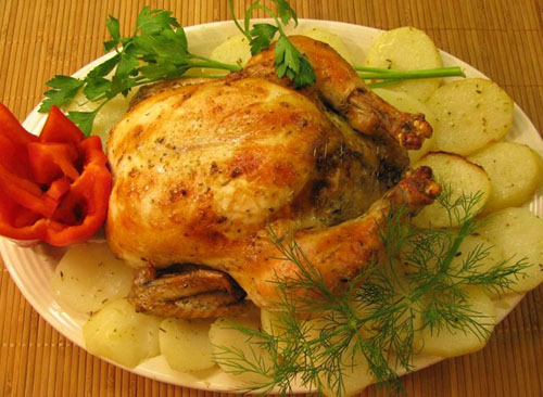 Appetitliches Hähnchen im Ofen
