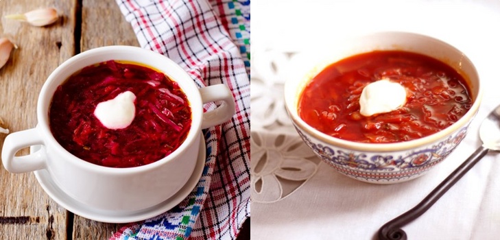 Borsch für den Winter in Dosen, Rezepte für Zubereitungen mit Rüben und Kohl, Tomatenmark und ohne es