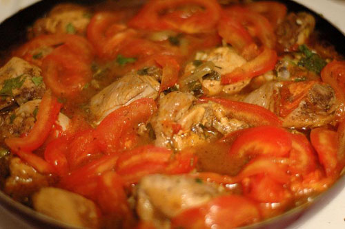 Chahokhbili vom Huhn: wie man kocht