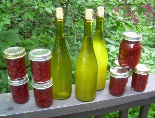 Hausgemachter Wein aus Apfelmarmelade