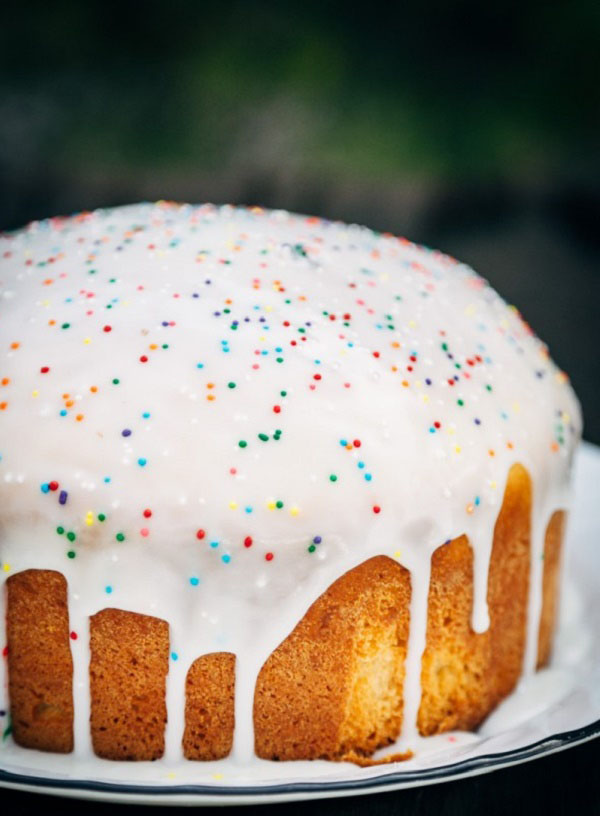 Glasur für Kuchen mit einem Foto