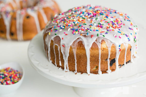 Glasur für Kuchen mit einem Foto