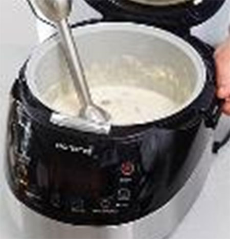 mit einem Mixer zerkleinern