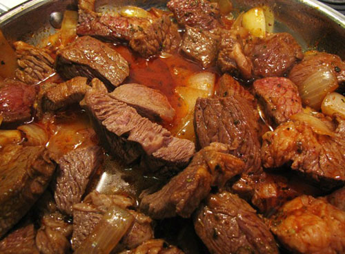 Rindergulasch mit Kartoffeln