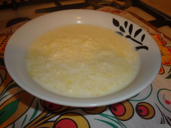 Hirsebrei auf Milch klassischer Hirsebrei