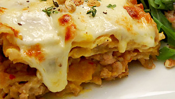 Rezept für scharfe vegetarische Lasagne von IKFA