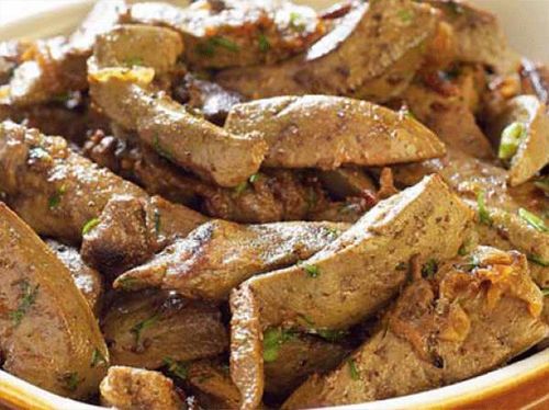 Schritt-für-Schritt-Rezept für Schweineleber