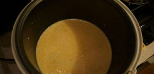 Weizen Hirse mit Kürbis