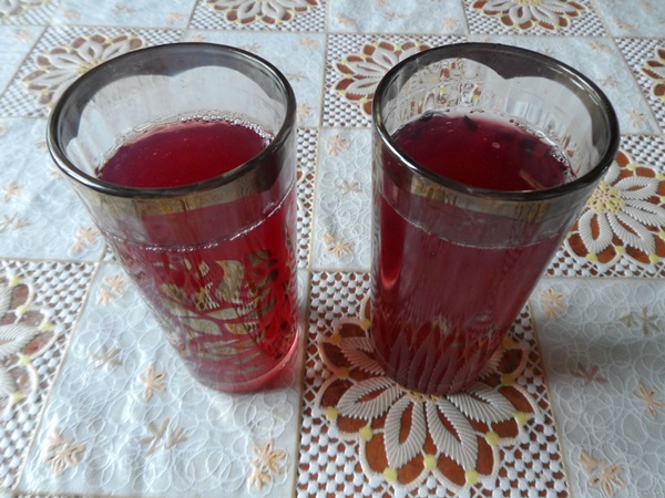 Köstliches Kompott von Himbeeren für den Winter