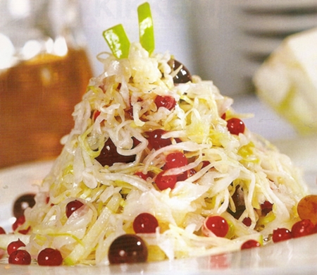 Sauerkraut mit Preiselbeeren für den Winter - Fotos und Rezepte